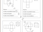 Siatki graniastosłupów prostych - karta pracy