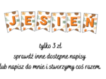 Napis "Jesień" - cena promocyjna 3 zł