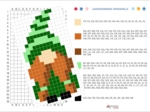 Kodowanka Krasnal 6, święta, mikołajki, Boże Narodzenie, zima, kodowanie, pixel art, ukryty obrazek, gnom