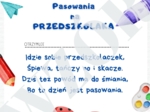 Dyplom pasowanie na przedszkolaka motyw biedronka