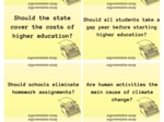 Argumentative essay topics matura