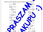 Tabliczka mnożenia i dzielenie w zakresie 100 - karta pracy lub kartkówka z 30 działaniami. Klasy 3-8 SP.