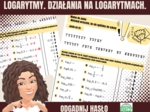 Logarytmy, działania na logarytmach