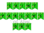 Dzień Świętego Patryka Saint  Patrick's Day girlanda