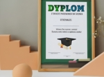 Dyplom z Okazji Pasowania na ucznia. Format A4 PDF