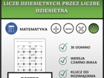 Domino - Dzielenie dodatnich i ujemnych liczb dziesiętnych przez liczbę dziesiętną | matematyka