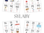 Sylaby - plansze do nauki czytania metodą sylabową