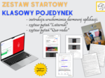 Zestaw startowy do aplikacji "Klasowy pojedynek" [instrukcja, dwa zestawy pytań: "Latarnik" i "Quo vadis"]