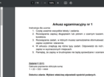 Egzamin ósmoklasisty z matematyki - arkusz dla klasy 7