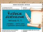 Rozbicie dzielnicowe Polski - karta pracy historia klasa 5