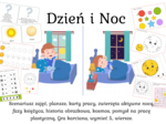 Dzień i noc - Scenariusz zajęć, Karty Pracy. pakiet dla przedszkolaka