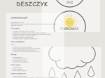 Scenariusz zajęć "Pada deszczyk"
