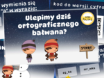 Ortografia "ó" i "u" - budujemy bałwanka! Zima, śnieg, mikołajki, bałwan, pdf, genially, gra.