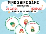 Christmas Mind Swipe Game, lesson warm up/ Świąteczna gra na rozgrzewkę, utrwalenie- poszerzenie słownictwa