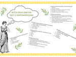 Mitologia grecka - sprawdzian, test