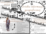 Geograficzna sketchnotka – notatka - wklejka wykonana w power point do tematu „Źródła informacji geograficznej”. Oblicza geografii I, poziom podstawowy, dla liceum ogólnokształcącego i technikum. Geografia I