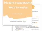 Matura rozszerzona: Word formation (50 sentences)