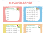 Odejmowanie ułamków zwykłych o tym samym mianowniku / KARTY PRACY kl.4 – kl.5 PDF + ROZWIĄZANIA