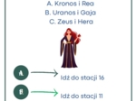 Mitologia grecka - stacje zadaniowe (lekcja w ruchu)