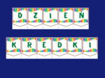 DZIEŃ KREDKI – biblioteka – świetlica – przedszkole – GIRLANDA – gazetka – wersja 1