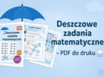 Karta pracy „Deszczowe zadania matematyczne”
