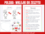 Wklejki do zeszytu - Polska