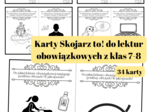 Karty "Skojarz to!", lektury obowiązkowe z klas 7-8, egzamin ósmoklasisty