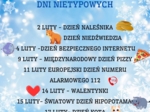 PAKIET MATERIAŁÓW NA LUTY WEDŁUG KALENDARZA ŚWIĄT I DNI NIETYPOWYCH.
