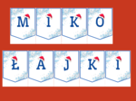 MIKOŁAJKI – Mikołaj – Boże Narodzenie – GIRLANDA – biblioteka – świetlica – przedszkole – gazetka – wersja 4