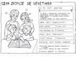 Klasa 8 - Czym zajmuje się genetyka? - sketchnotka