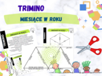 Miesiące w roku - układanka trimino