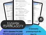 Zestawy gramatyczne dla ósmoklasistów pt. “PRACTICE MAKES PROGRESS” vol.2