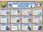 DZIEŃ BEZPIECZNEGO INTERNETU - zestaw materiałów (duży napis + 26 plansz)