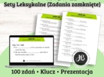 MATURA DRILL - Znajomość Środków Językowych - Sety Leksykalne zadania zamknięte