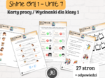 Materiały do Shine On! 1 Unit 7 – My Family - karty pracy - wklejki/wycinanki
