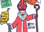 Saint Nicholas - sketchnotka o św. Mikołaju