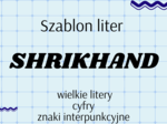 Szablon liter – shrikhand – wielkie