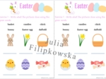 Wielkanocny zestaw zadań/ karta pracy/ zadania/ słownictwo/ Klasy 1-3/ SP 1-3/ Easter/ Wielkanoc/ Dzieci/ Gotowa lekcja