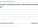 Ćwiczenia z zakresu słowotwórstwa