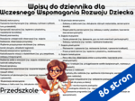 Wpisy do dziennika - Wczesne Wspomaganie Rozwoju Dziecka – Przykłady Wpisów do Dziennika