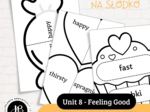 Słówka Na Słodko - Zestaw 3 gier edukacyjnych do nauki słownictwa z "Shine on 1" Unit 8 - Feeling Good