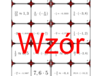 Domino - Mnożenie i dzielenie liczb wymiernych | matematyka