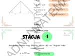 STACJE ZADANIOWE - TRÓJKĄTY PROSTOKĄTNE