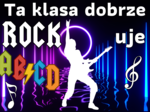 TA KLASA DOBRZE ROCKUJE - Dekoracja /Gazetka szkolna