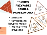 Trimino - zestaw 3 układanek, przypadki, język polski