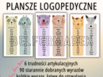 PLANSZE LOGOPEDYCZNE utrwalanie głosek, ćwiczenia artykulacyjne 90 wyrazów
