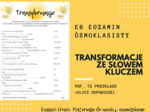 Transformacje ze słowem kluczem E8 egzamin ósmoklasisty