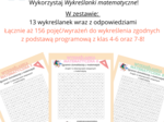 Wykreślanki matematyczne - E8 - aż 156 pojęć/wyrażeń do wykreślenia