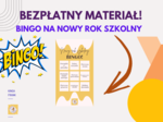 Nowy rok szkolny BINGO 🎉 | #bezpłatne #PrzystańEdukacjiKingaFrank #DARMOWE