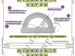 Mierzenie kątów - wklejka do zeszytu